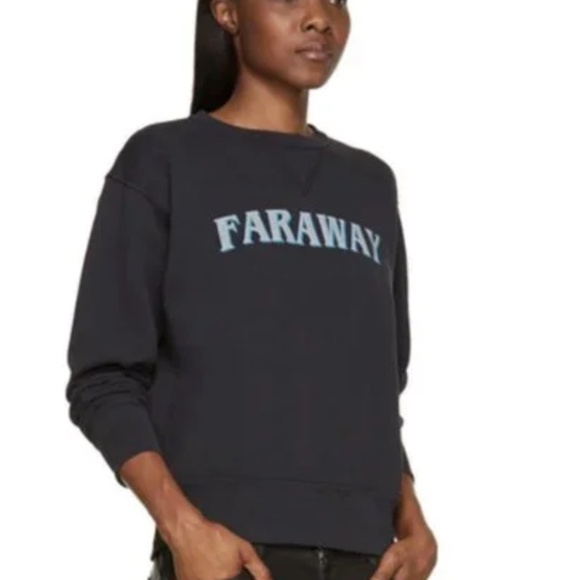 Isabel Marant Etoile Black Faraway Eric Sweatshirt Size 34 - Picture 2 of 8